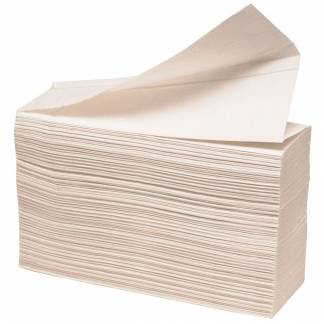 Håndklædeark, Kimberly-Clark Scott, 1-lags, Z-fold, 23,8x20,6cm, 8 cm, hvid, genanvendt papir