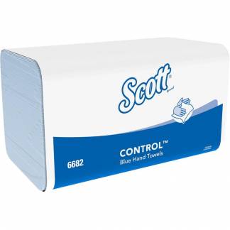 Håndklædeark, Kimberly-Clark Scott, 1-lags, Z-fold, 31,5x20cm, 10,5 cm, blå