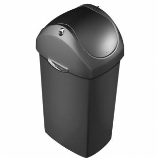 Affaldsspand, Simplehuman, sort, plast, 60 l