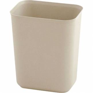 Papirkurv, Rubbermaid, beige, glasfiber, 6.6 l, ilddæmpende