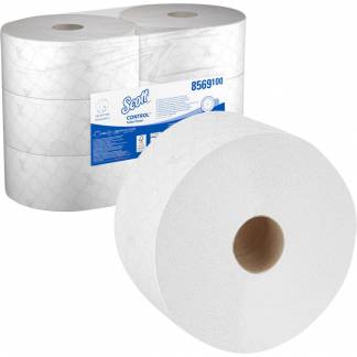 Toiletpapir, Kimberly-Clark Scott, 2-lags, 314m x 10,6cm, hvid