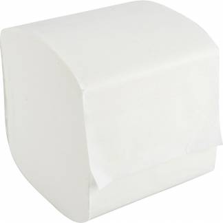 Toiletpapir i ark, Bulkysoft, 2-lags, 21x9,6cm, hvid