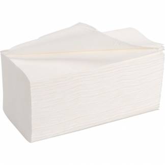 Håndklædeark, ABENA Care-Ness Excellent, 2-lags, V-fold, 21x20,8cm, 10,5 cm, hvid