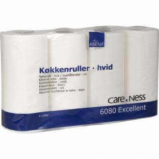 Køkkenrulle, ABENA Care-Ness Excellent, 2-lags, 17,8m x 22,5cm , Ø11cm, hvid