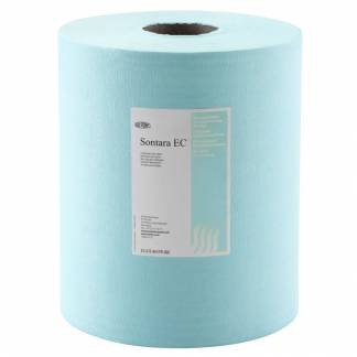 Industriaftørring, Sontara EC, 1-lags, 152m x 30,5cm , Ø25cm, turkis, polyester