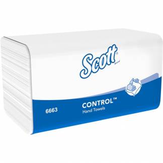 Håndklædeark, Kimberly-Clark Scott, 1-lags, Z-fold, 31,5x21,5cm, 10,5 cm, hvid