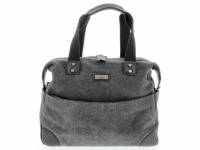 Computertaske Pierre Washed Canvas Lady gr&aring;/sort