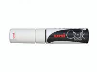 Chalkmarker Uni-ball PWE-5M hvid stregbr. 1,8-2,5mm