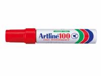 Marker Artline 100 permanent rød 7,5-12mm