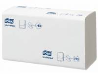Papirh&aring;ndkl&aelig;de Tork Universal H3 1-lag Z-fold 4500stk/ka 23x23cm/290158
