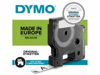 Labeltape DYMO D1 45807 S0720870 19mmx7m sort på rød