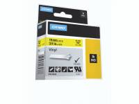 Labeltape DYMO D1 18433 19mmx5,5m sort på gul vinyl