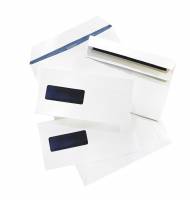 Kuverter m/rude hvid 229x324mm C4p 90g 13723 100stk/pak