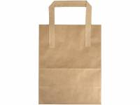 Papirsb&aelig;repose DSB 18x10x22cm 6L 70g brun m/hank 500stk/pak