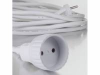 Forl&aelig;ngerledning 5m hvid