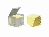 Post-it notes Miljø 76x76mm gul 6blk/pak