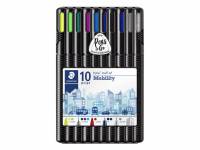 Multisæt Staedtler Triplus Pens to Go 10 dele