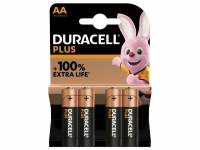 Batteri Duracell Plus Power AA alkaline 4stk/pak 1x1x1mm (4EA)