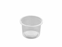 Plastbakke 3012 rund, PP klar 100ml 1000stk/kar