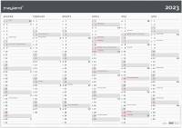 K&aelig;mpekalender 2x6mdr Moderne r&oslash;r 100x70cm 2023 0642 00