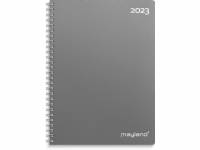 Ugekalender A5 PP m&oslash;rk gr&aring; 15x21cm 1 uge/opslag 2023 2000 00