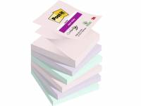 Post-it Super Sticky Z-Notes 76mmx76mm 90ark/blk 6blk/pak Soulful farvekollektion