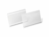 Lagerlomme/etiketholder Durable A5 tværformat selvklæbende transparent