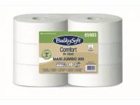 Toiletpapir Bulky Soft Comfort Maxi 2-lags hvid 300m 6rul/kar