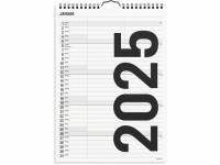 Familiekalender Black and white 2 kol. 2025