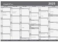 Basic kontorkalender A3 2025