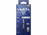 Kabel Varta 3in1 USB A til USB A til Light/Micro/Type C