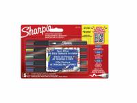 Paintmarker Sharpie Creative penselspids acrylic 5pk ass.