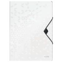 3-klap elastikmappe WOW PP A4 hvid