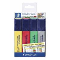 Tekstmarker STAEDTLER Textsurfer 364 assorteret 4stk/sæt