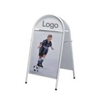 Gadeskilt TWIN Light B2 50x70cm hvid m/magnetluk