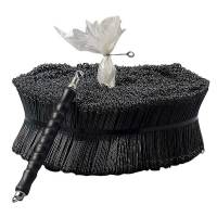 Sækkelukkere i tråd 150mm plastovertrukne grøn 5000stk/rul