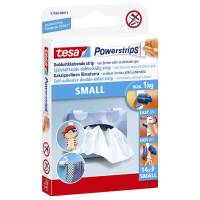 Powerstrips Small dobb. klæb. hvide 14strips/pak