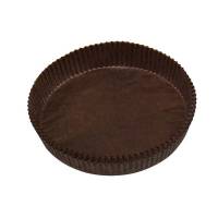Bageform nr.200 pergament brun Ø145x30mm mazarin 1000stk/pk
