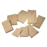 Papirpose m/sidefal 1,5kg brun 120/90x270mm 1000stk/pk m/snor