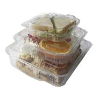 Plastbakke m/hængslet låg v494 135x128x50mm 375ml 600stk/kar