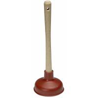 Vasksuger Vikan t/afløb træ/gummi Vikan Ø135x410mm 5570