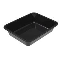 Plastbakke 2227-1D t/ovn HICPET sort 1415ml 360stk/kar
