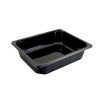Plastbakke 1/2 Gastro sort 2325-1b C-PET 5100ml 80stk/kar