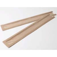 Flutespose med rude i brun 40g 100/45x655mm 500stk/pak