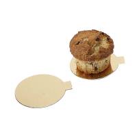 Kagepap m/øre guld Ø8cm 200stk/pak