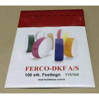 Festtegn TYSTAR 250x20mm r&oslash;d