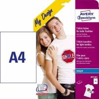 Tekstil transfers A4 t/lyse tekstiler 1stk/ark 5ark/pak