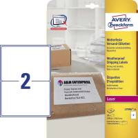 Laseretiket Avery vejrbest. 199,6x143,5mm 50stk/pak