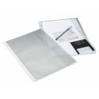 Dokumentlomme m/flap A4 PP kopi/refleksfri 10stk/pak