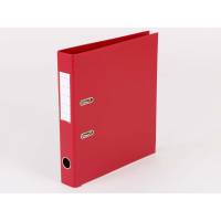 Brevordner Q-Line rød A4 metalskinne 50mm ryg